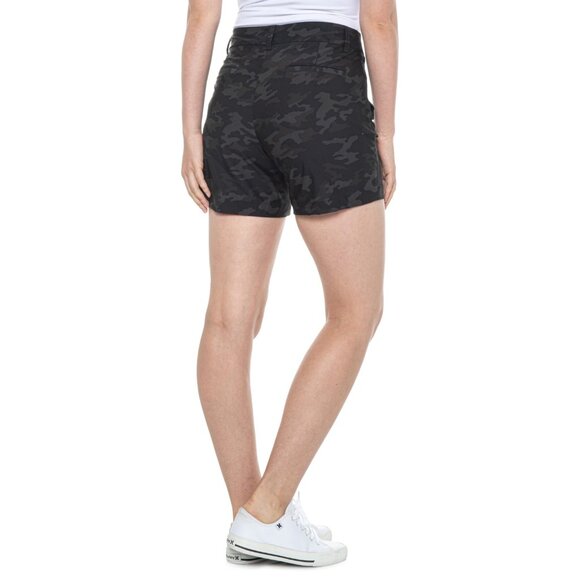 NEW SPANX 6" SUNSHINE Pull On 4-Way Stretch SHORTS UPF 50 Black Camo - Picture 6 of 14